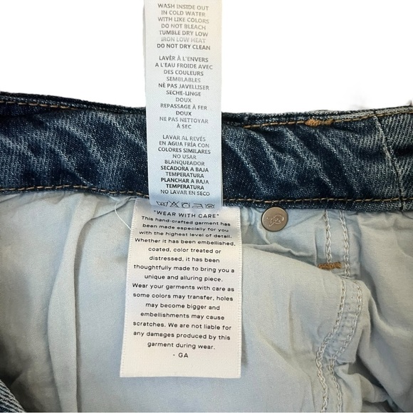 Good American Icon 90’s Indigo High Waist Straight Leg Denim Jeans Size 10 30” - Picture 6 of 6